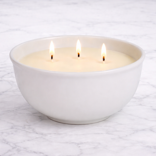 White Bowl Candle