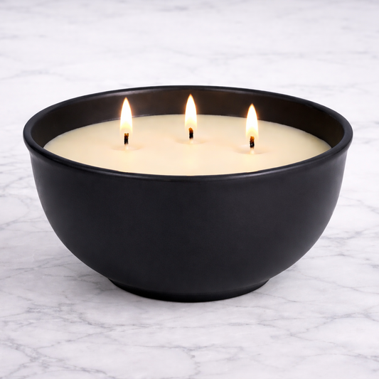 Black Bowl Candle