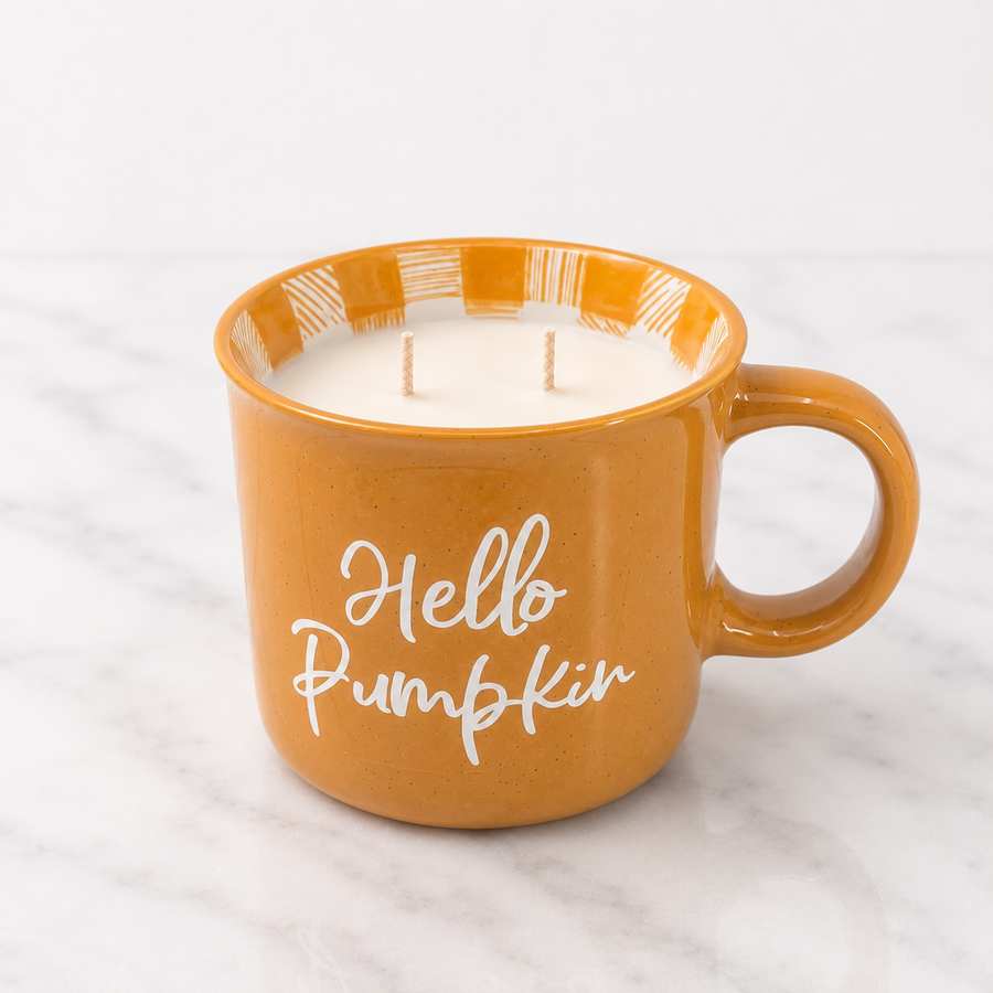 24oz Hello Pumpkin Mug Candle