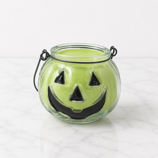 12oz Wickless Clear Jack-O-Lantern