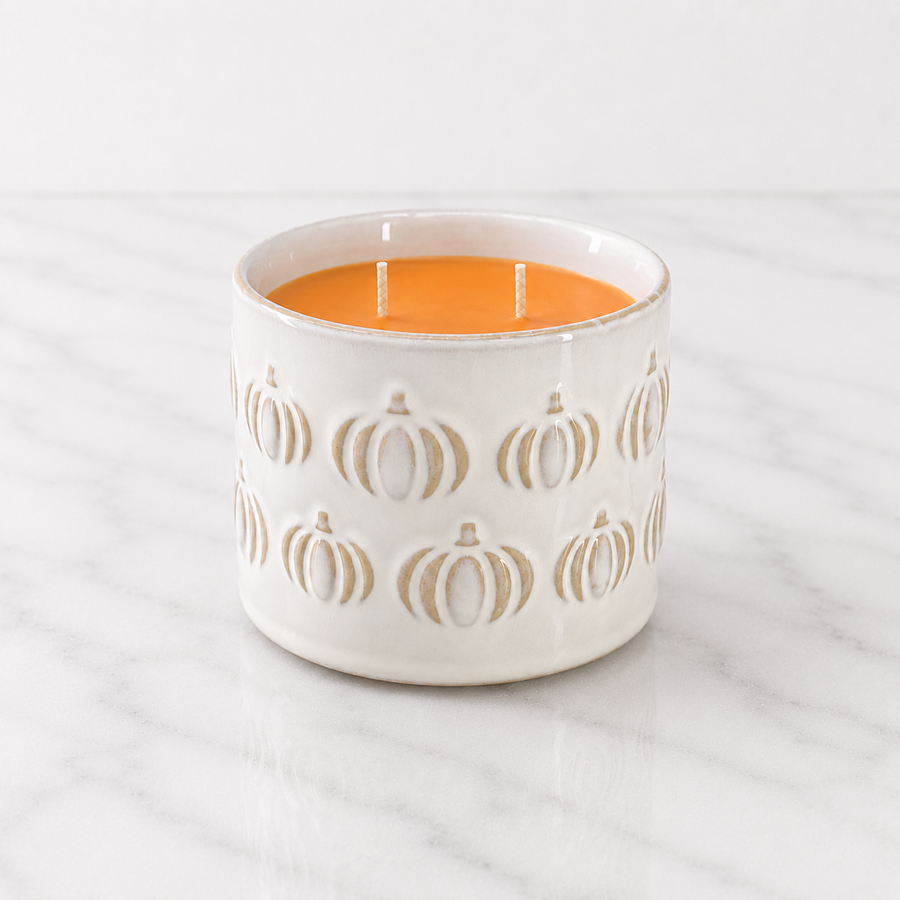 12oz White Pumpkin Cylinder