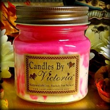 Strawberry Angel Food Cake Candle